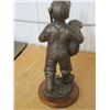 Image 3 : STATUE (BOY WITH DOG) *DUCKS UNLIMITED, YOUNG PUPS* (339/800, 16"T)