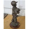 Image 4 : STATUE (BOY WITH DOG) *DUCKS UNLIMITED, YOUNG PUPS* (339/800, 16"T)