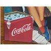 Image 2 : COCA COLA SIGN (LADY OF BOAT) *WOODEN, 24"X36"*