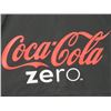 Image 2 : COCA COLA UMBRELLA *8 FT ACROSS* (COKE ZERO) BLACK FABRIC  *N.O.S.*