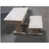 Image 1 : CHILD'S DESK & CHAIR W/DRAWER (HANDMADE BY GORDON BRAATEN) *19¾"L X 14¾"W X 16½"H*