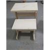 Image 3 : CHILD'S DESK & CHAIR (HANDMADE BY GORDON BRAATEN) *19¾"L X 14¾"W X 16½"H*