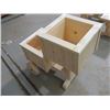 Image 1 : GARDEN PLANTER (HANDMADE BY GORDON BRAATEN) *26½"L X 13"W X 24½"H* (HAS 2 WHEELS)