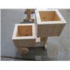 Image 5 : GARDEN PLANTER (HANDMADE BY GORDON BRAATEN) *26½"L X 13"W X 24½"H* (HAS 2 WHEELS)