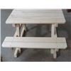 Image 2 : CHILD'S PICNIC TABLE (HANDMADE BY GORDON BRAATEN) *41"L X 32"W X 19"H*