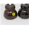 Image 1 : 2 CERAMIC INSULATORS *BROWN* (NP-55)