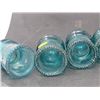 Image 6 : 6 GLASS INSULATORS (HEMINGWAY) *#9 AQUA GREEEN*