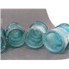 Image 7 : 6 GLASS INSULATORS (HEMINGWAY) *#9 AQUA GREEEN*
