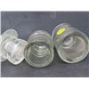 Image 8 : 3 GLASS INSULATORS (ARMSTRONG) *1 - #9, CSC, UNKNOWN*