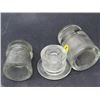 Image 9 : 3 GLASS INSULATORS (ARMSTRONG) *1 - #9, CSC, UNKNOWN*