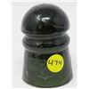 Image 1 : 1 GLASS INSULATOR (DOMINION), *DARK GREEN*