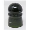 Image 2 : 1 GLASS INSULATOR (DOMINION), *DARK GREEN*