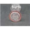 Image 9 : PINK DEPRESSION PRESSED GLASS SALT SHAKER *NO LID*, AMBER COLOR SUGAR BOWL