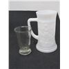 Image 3 : 6 GOBLETS & MILK GLASS STIEN
