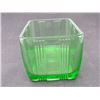 Image 5 : GREEN DEPRESSION GLASS LIDS (SUGAR)