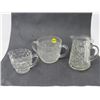 Image 1 : CREAM & SUGAR *CUT GLASS* (WINDSOR DIAMOND)
