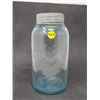Image 1 : 2 QUART JAR (IMPROVED GEM #10) *COLORED, BUBBLES*