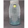 Image 1 : 2 QUART JAR (CROWN BLUE) *W/ORIGINAL TOP*