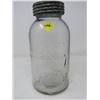 Image 1 : 2 QUART JAR (ANCHOR) *W/ORIGINAL TOP, VERY OLD*
