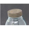 Image 3 : 2 QUART JAR (DIAMOND) *COLORED, IMPERFECTIONS* W/TOP, WIRE