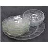 Image 1 : CLEAR GLASS WARE (PLATE, 6 FRUIT NAPPIES) *4 ARE IRIS HERRINGTON*