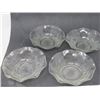 Image 2 : CLEAR GLASS WARE (PLATE, 6 FRUIT NAPPIES) *4 ARE IRIS HERRINGTON*