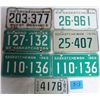 Image 1 : 7 SASKATCHEWAN LICENSE PLATES 1959 - 1970