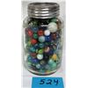 Image 1 : VINTAGE NABOB JAR *FILLED W/ASSORTED MARBLES*
