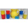 Image 1 : JUICE JUG & MATCHING MUGS ( KOOL-AID "HAPPY FACE")