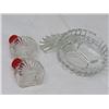 Image 3 : SALT/PEPPER SHAKERS (GLASS TURKEYS)
