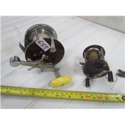 2 FISHING REELS *BAKELITE*  (PENN #309 & SMALL BAKELITE)