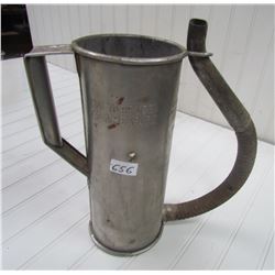 OIL FILTER DRAINER W/SPOUT, (CANCO) *RARE* (11"H X 4" ACROSS)