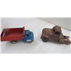 Image 1 : DUMP TRUCK *W/STEEL WHEELS* & PARTS TRUCK *BOTH METAL*