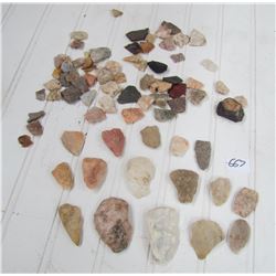 LOT OF SHARP STONES & REMNANTS