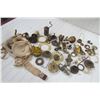 Image 1 : LOT OF LAMP PARTS, RUNNERS, WICKS, ETC. (OVER 50 PCS)