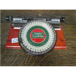 TYPEWRITER (SIMPLEX) *1920s, GREAT CONDITION*