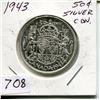Image 1 : 1943 CNDN 50 CENT PC (SILVER)