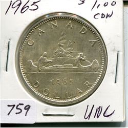 1965 CNDN DOLLAR (SILVER)
