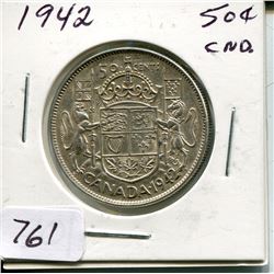 1942 CNDN 50 CENT PC (SILVER)
