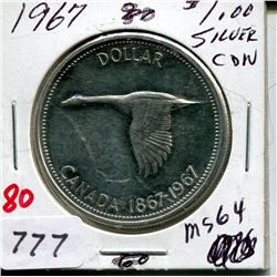 1967 CNDN DOLLAR (SILVER)