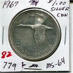 1967 CNDN DOLLAR (SILVER)