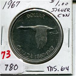 1967 CNDN DOLLAR (SILVER)