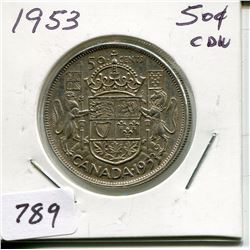 1953 CNDN 50 CENT PC (SILVER)