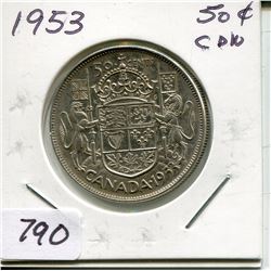 1953 CNDN 50 CENT PC (SILVER)