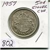 Image 1 : 1957 CNDN 50 CENT PC (SILVER)