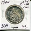 Image 1 : 1964 CNDN 50 CENT PC (SILVER)