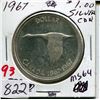 Image 1 : 1967 CNDN DOLLAR (SILVER)
