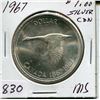 Image 1 : 1967 CNDN DOLLAR (SILVER)