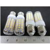 Image 1 : 4 New 69 LED Cobb Lightbulbs / warm white / save on your power