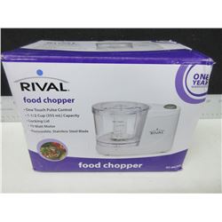 New Rival Food Chopper / 1 touch pulse control 1 1/2 cup capacity